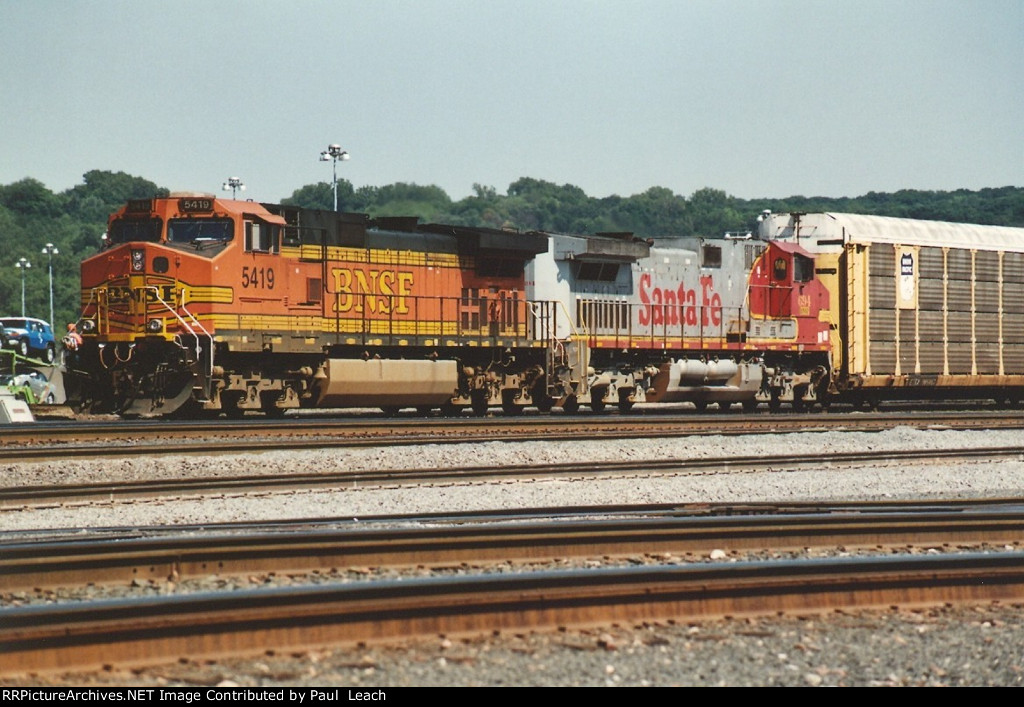 Tied down vehicle train